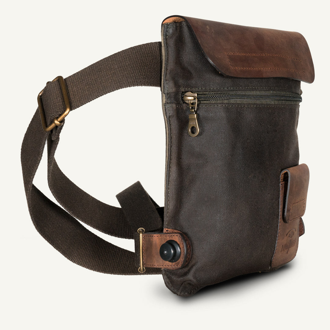 Motorcycle lag part that can be converted into a tank bag.