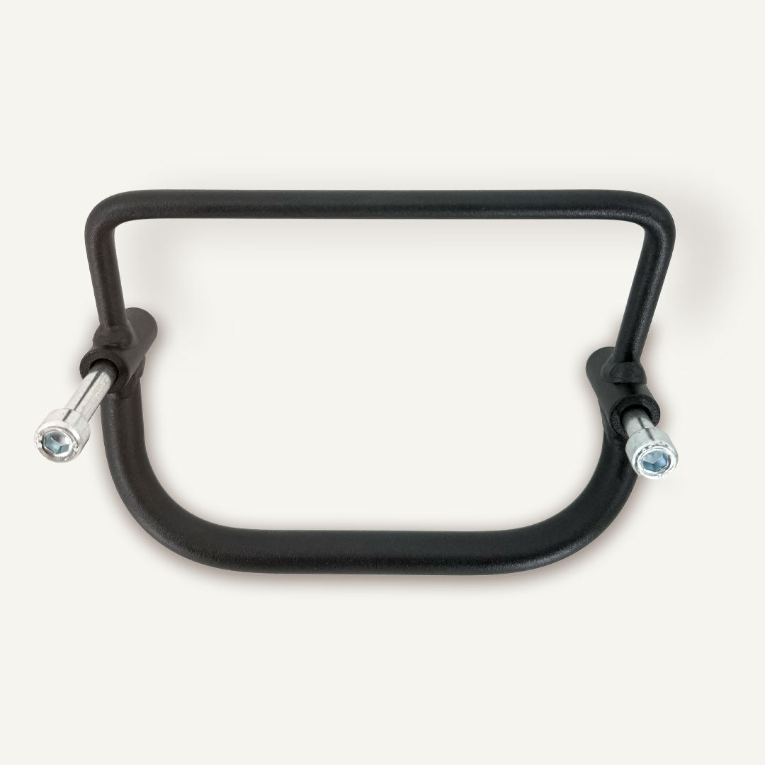 Saddlebag mount for BMW R12 motorcycle.