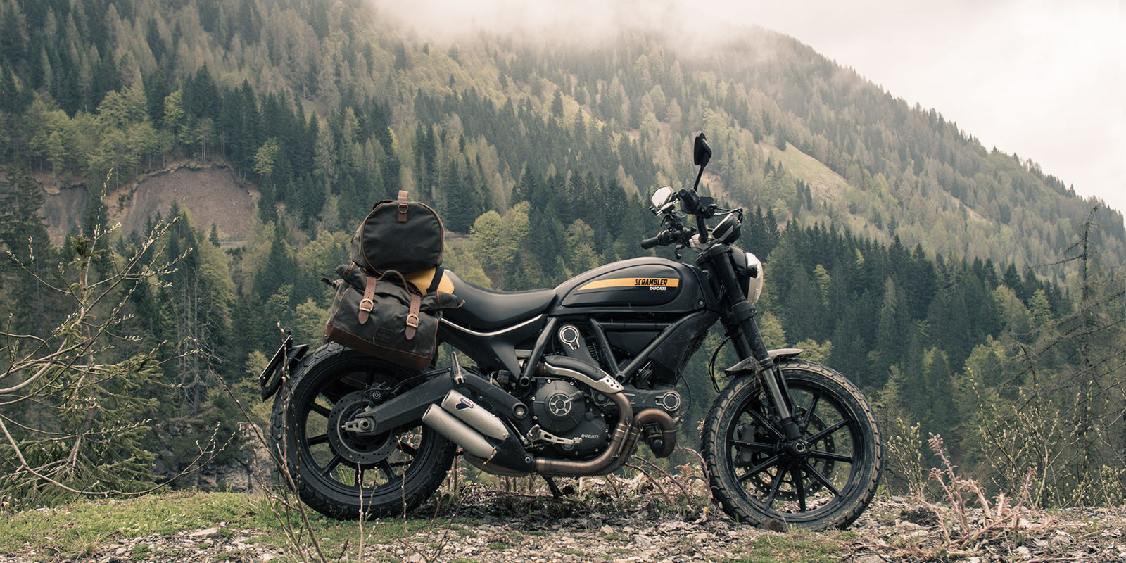 Sacoches moto latérale tissu étanche multifonctions - Moto-Custom-Biker