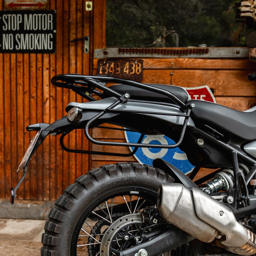 Mounting frame for saddlebag made for Royal Enfield Himalayan 450.