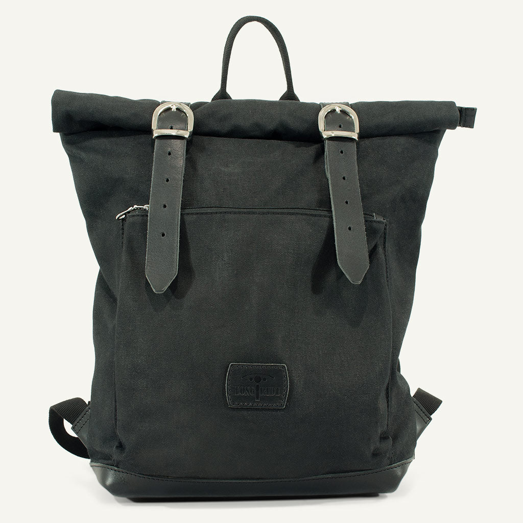 Best WaxedCotton Backpack for Bikers. LONGRIDE