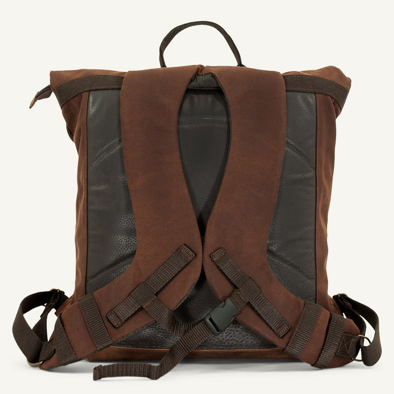 Best WaxedCotton Backpack for Bikers. LONGRIDE